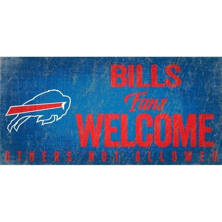 FAN CREATIONS Buffalo Bills Wood Sign Fans Welcome 12x6 7846015254